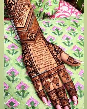 Vows On Your Bridal Mehndi